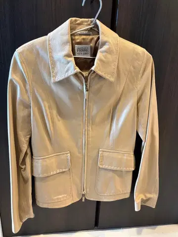 GIANFRANCO FERRE STUDIO 베이지 가죽 자켓