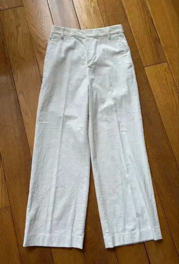 23구 코듀로이 와이드 팬츠 화이트