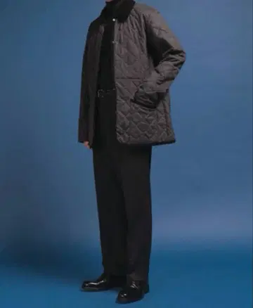 LAVENHAM 퀼팅 자켓 그레이