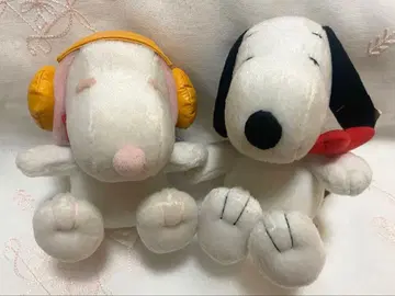 [ 레트로 스누피 봉제 인형 2체 세트 ] 택 포함