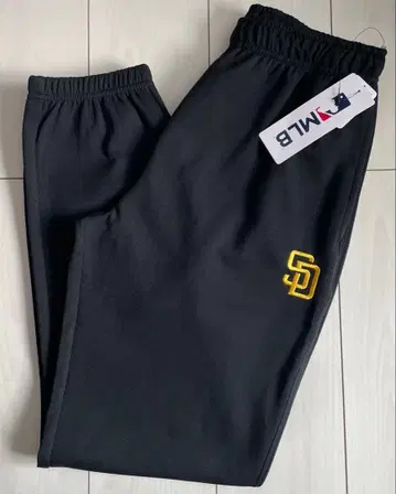 새상품 L 사이즈 MLB 파드레스 스웨트 팬츠 블랙