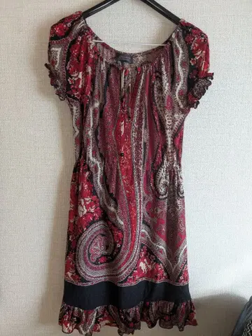 LALTRAMODA 페이즐리 무늬 튜닉 반팔