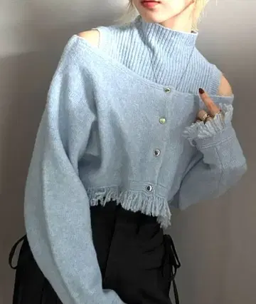 미사용 새상품 블루 가디건 M 사이즈