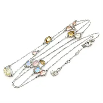 SWAROVSKI 스와로브스키 멀티 컬러 롱 목걸이