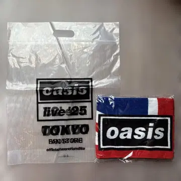 oasis live '25 유니언 잭 타월 쇼핑백 포함