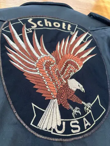 레어 모델! 미국제 Schott 가죽 라이더 자켓 42
