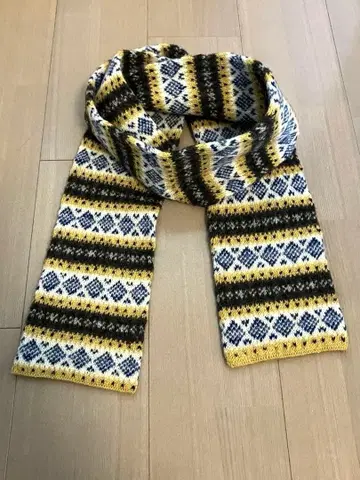 페어아일 머플러 핸드메이드