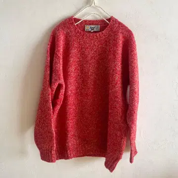 로렌스 스미스 니트 스웨터 빨간색 38