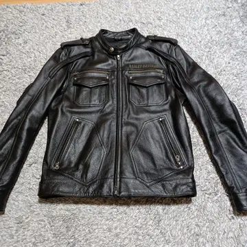 [ 뒷면 자수 ] 할리데이비슨 싱글 라이더 자켓 XL 사이즈
