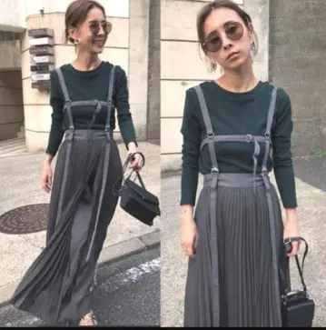 AMERI VINTAGE 하네스 서스펜더 스커트