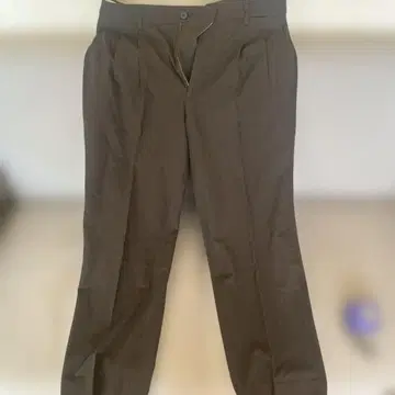 스티븐 앨런 브라운 플레인 프론트 슬랙스