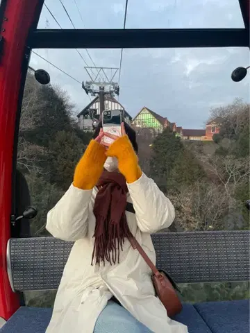 MACPHEE 아이보리 다운 롱 코트