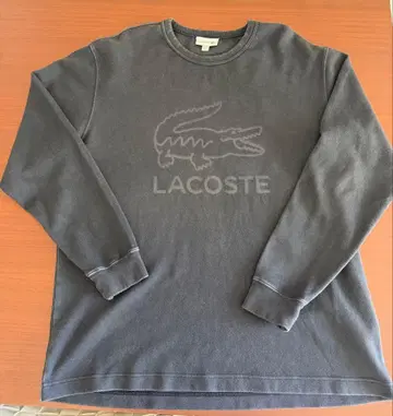 LACOSTE 다크 그레이 크루넥 트레이닝복