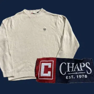 CHAPS 차프스 구제 의류 화이트 니트 스웨터 랄프 로렌 화이트