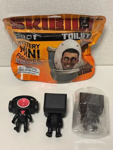스키비디 화장실 미니 피규어 3개