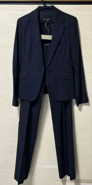 M-PREMIER 수트 셋업 상하의 다크 네이비 38