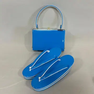 처분품 에나멜 스카이블루 조리백 통굽