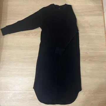 그린 라벨 릴랙싱 블랙 롱 원피스 긴팔