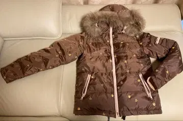 새상품급: HULA HAWAII 리버서블 다운 자켓 후드 부착