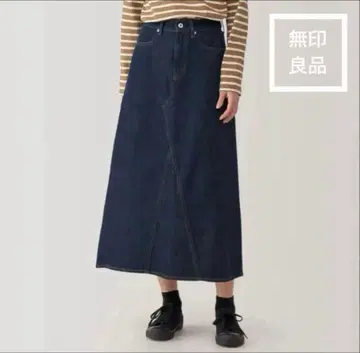 무인양품 데님 A라인 스커트