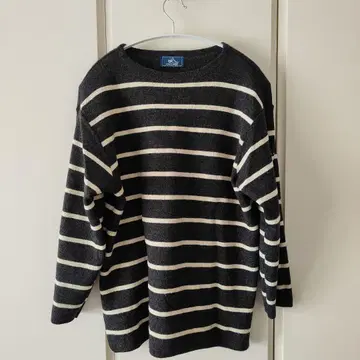 SAINT JAMES 긴팔 스웨터 그레이와 아이보리