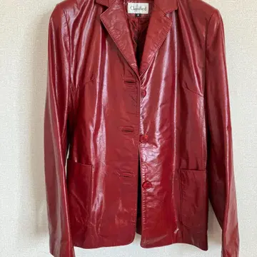 Classified 가죽 자켓 M 레드
