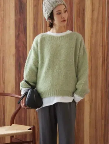 새상품급! TRICOTS JEAN MARC 모헤어 혼방 울 니트