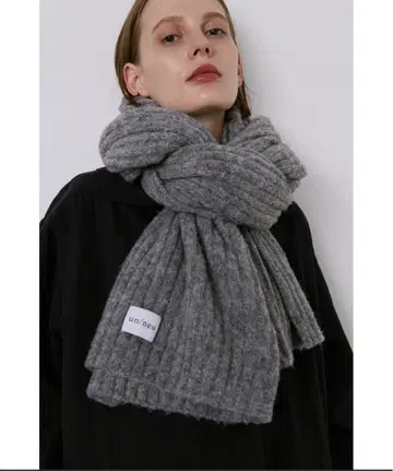 un/neu 리브 니트 빅 스톨 / 대형 스톨 / 머플러