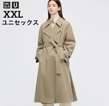 Uniqlo U 오버 사이즈 트렌치코트 XXL 트렌치코트 남녀 공용