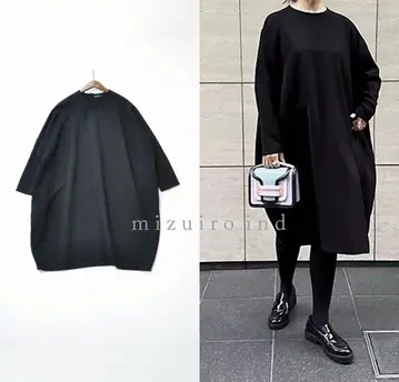 새상품급 mizuiro ind 미즈이로 인드 코쿤 와이드 원피스