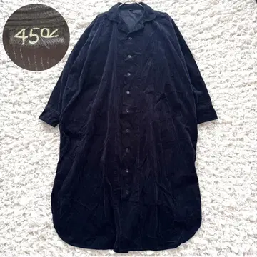 45R 큐트큐트 코듀로이 드레스 원피스 네이비 넉넉한 F