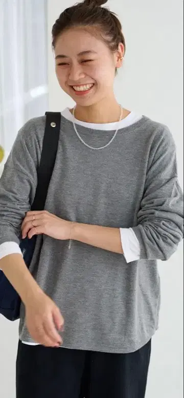 저널 스탠다드 리룸 2장 세트 3WAY 레이어드 니트 풀오버