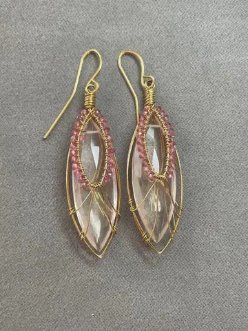 아가트 후크 귀걸이