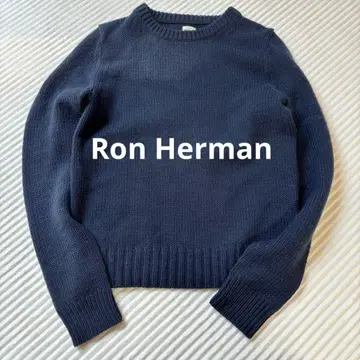 Ron Herman 네이비 크루넥 니트 스웨터 긴팔 xs