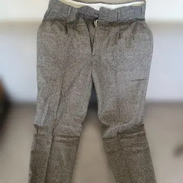 Steven alan 그레이 체크 무늬 슬랙스