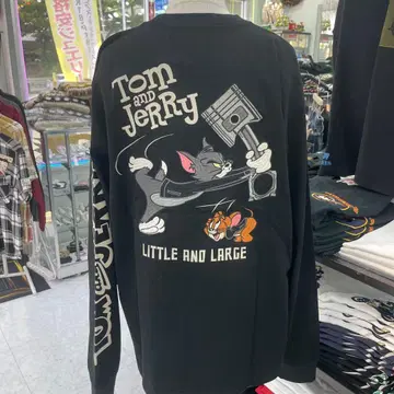 (15) 톰과 제리 긴팔 티셔츠 블랙