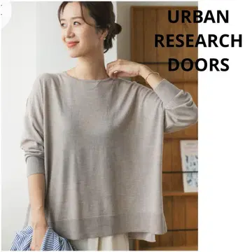 URBAN RESEARCH DOORS 워셔블 울 와이드 풀오버