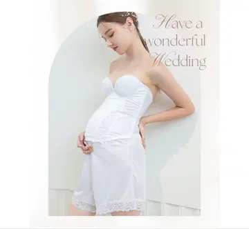 tu-hacci 마터니티 브라이덜 이너 화이트