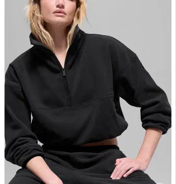 alo 릴랙스 핏 플리스 트레이닝복 XXS