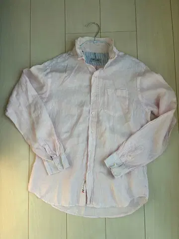 Men's Bigi 프렌치 린넨 긴팔 셔츠 L 사이즈