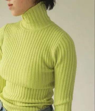 [ todayful ] 울 리브 니트 컬러/피스타치오