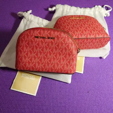 MICHAEL KORS 레드 파우치 2세트