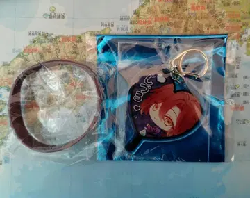 오토메이트 파티 부채형 아크릴 키링 & 러버 밴드 세트