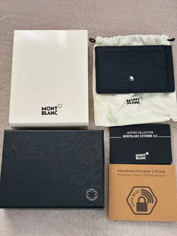 [ 미사용 새상품 ] 몽블랑 ZIP 프래그먼트 케이스 블랙 가죽