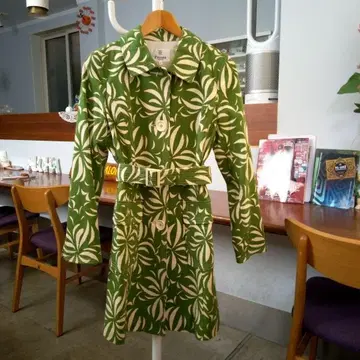 S'ninon 꽃무늬 롱 코트 40 사이즈