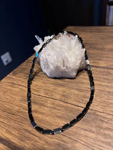 헤마타이트 비즈 목걸이 블랙