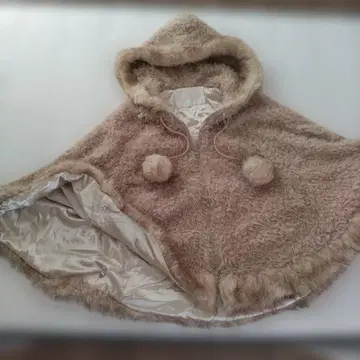 LIZ LISA 후드 부착 베이지 판초