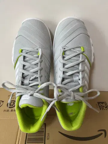 테니스화 그레이/라임 여성용