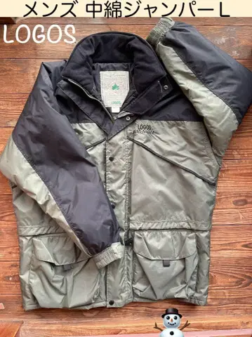 남성용 LOGOS 점퍼 L 사이즈 카키, 블랙