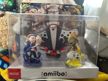 Splatoon amiibo 쓰리미 연합 후우카/만타로/우츠호